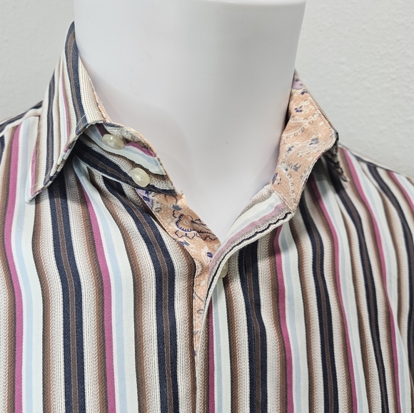 Thomas Dean men's button long-sleeve large - Picture 2 of 8